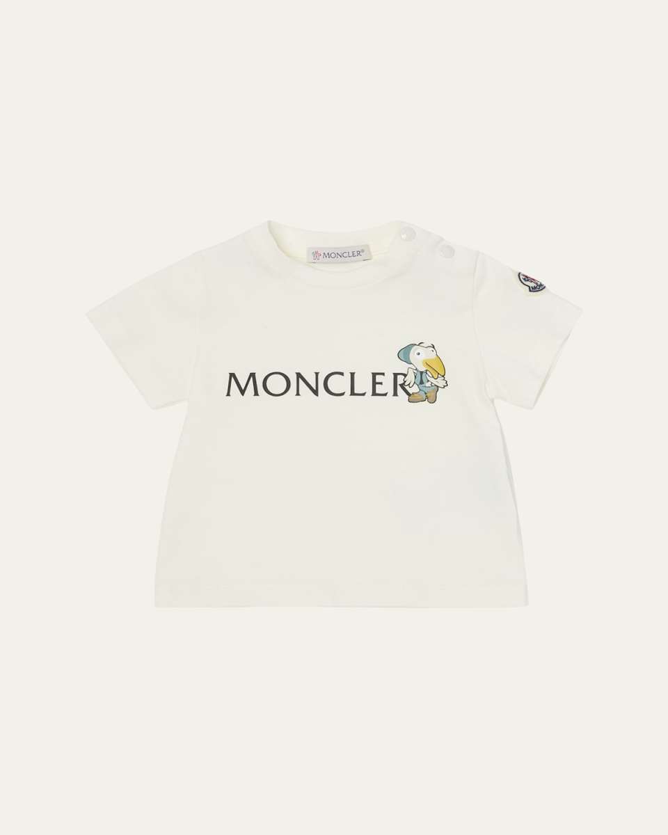 Boy's MonDuck Logo-Print Short-Sleeve T-Shirt, Size 3M-3